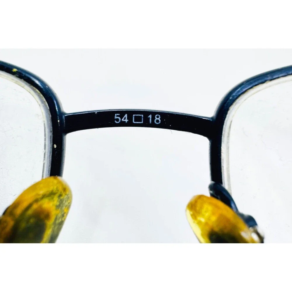 Bulova Eyeglasses Mens Black Titanium Durham Semi Rimless 54-18-140